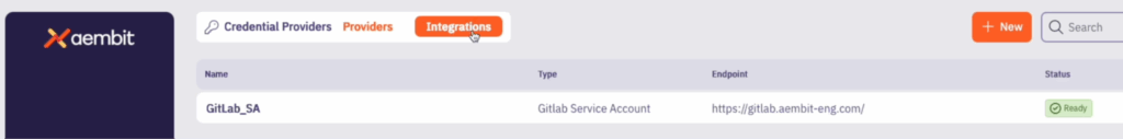 Configruing GitLab credential provider.