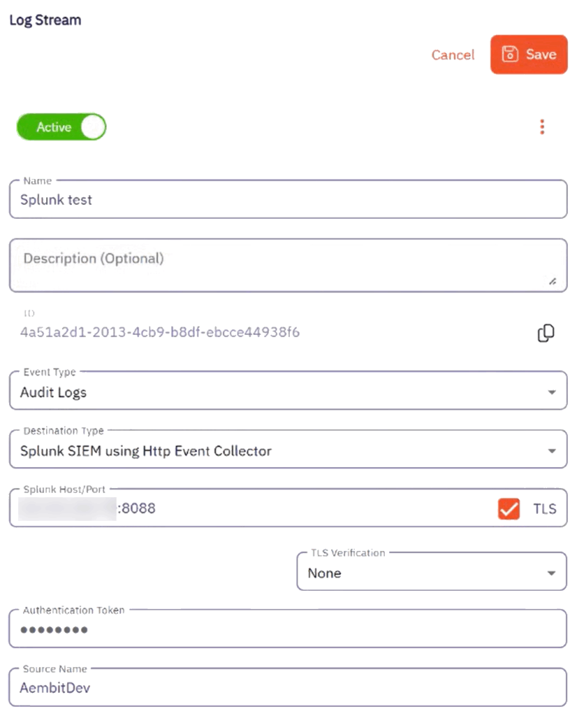 Aembit-Splunk integration.