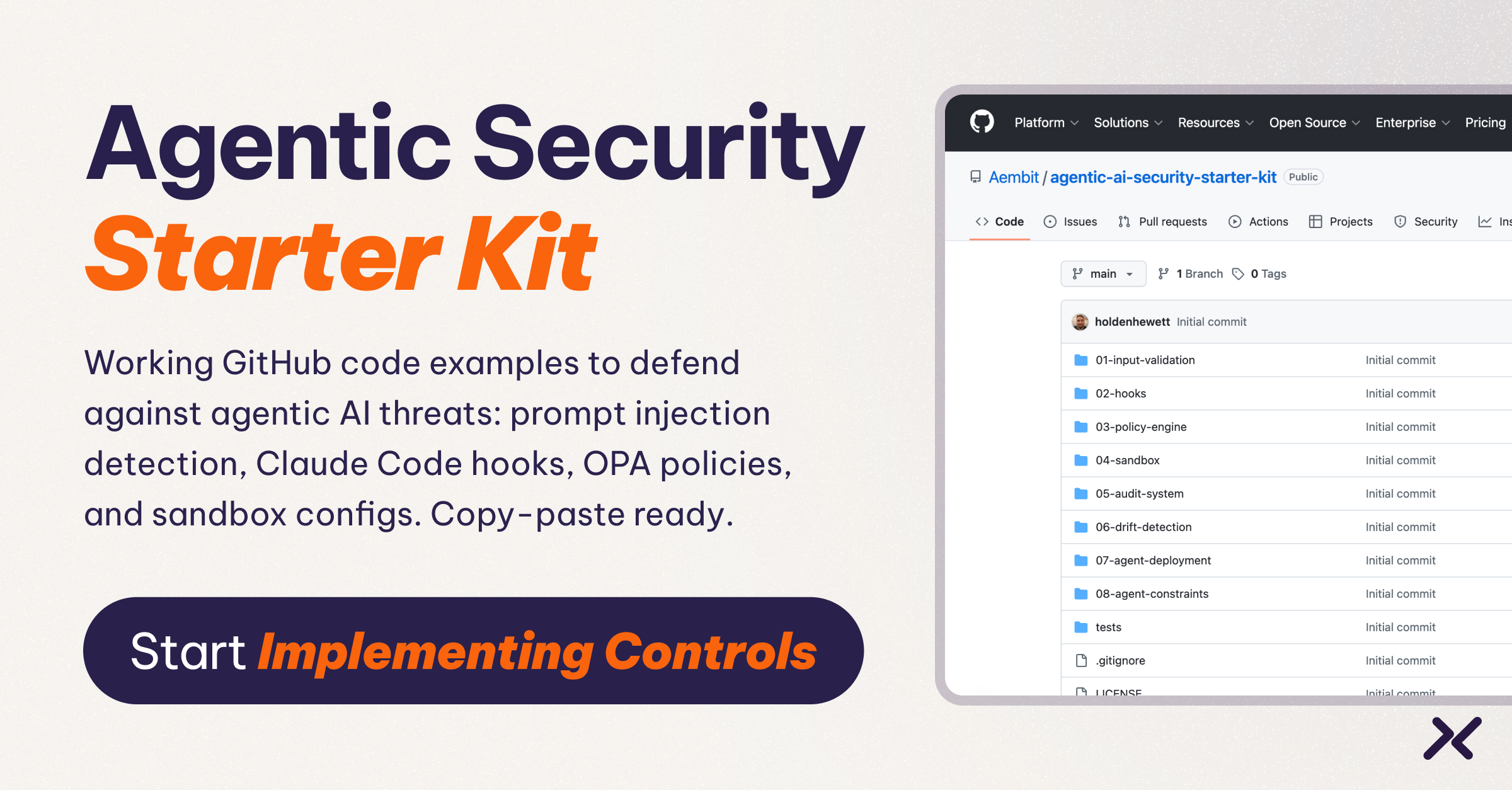 Agentic Security Starter Kit