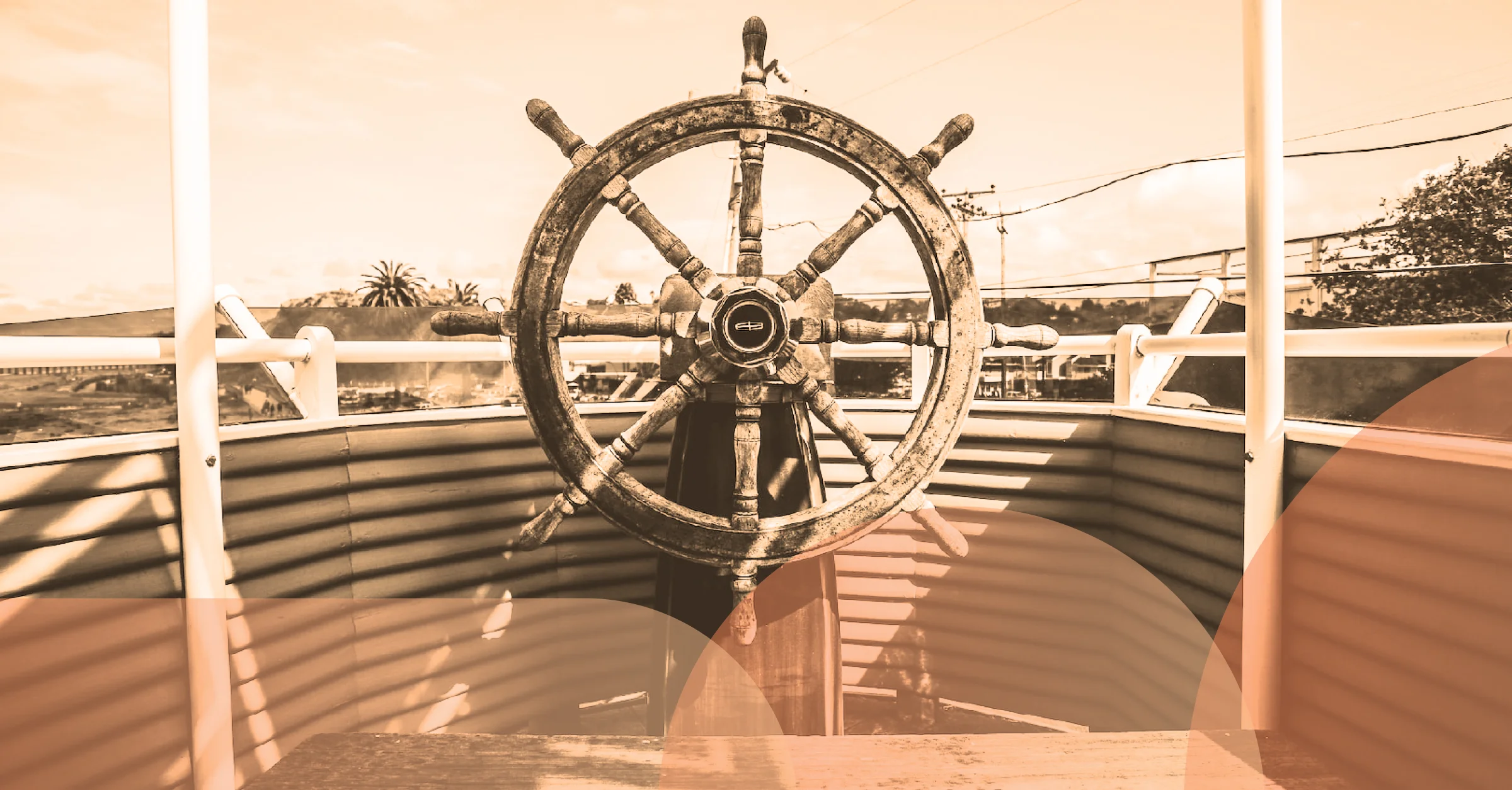 Ways to Steer Network Traffic to a Proxy header image with boat steering wheel