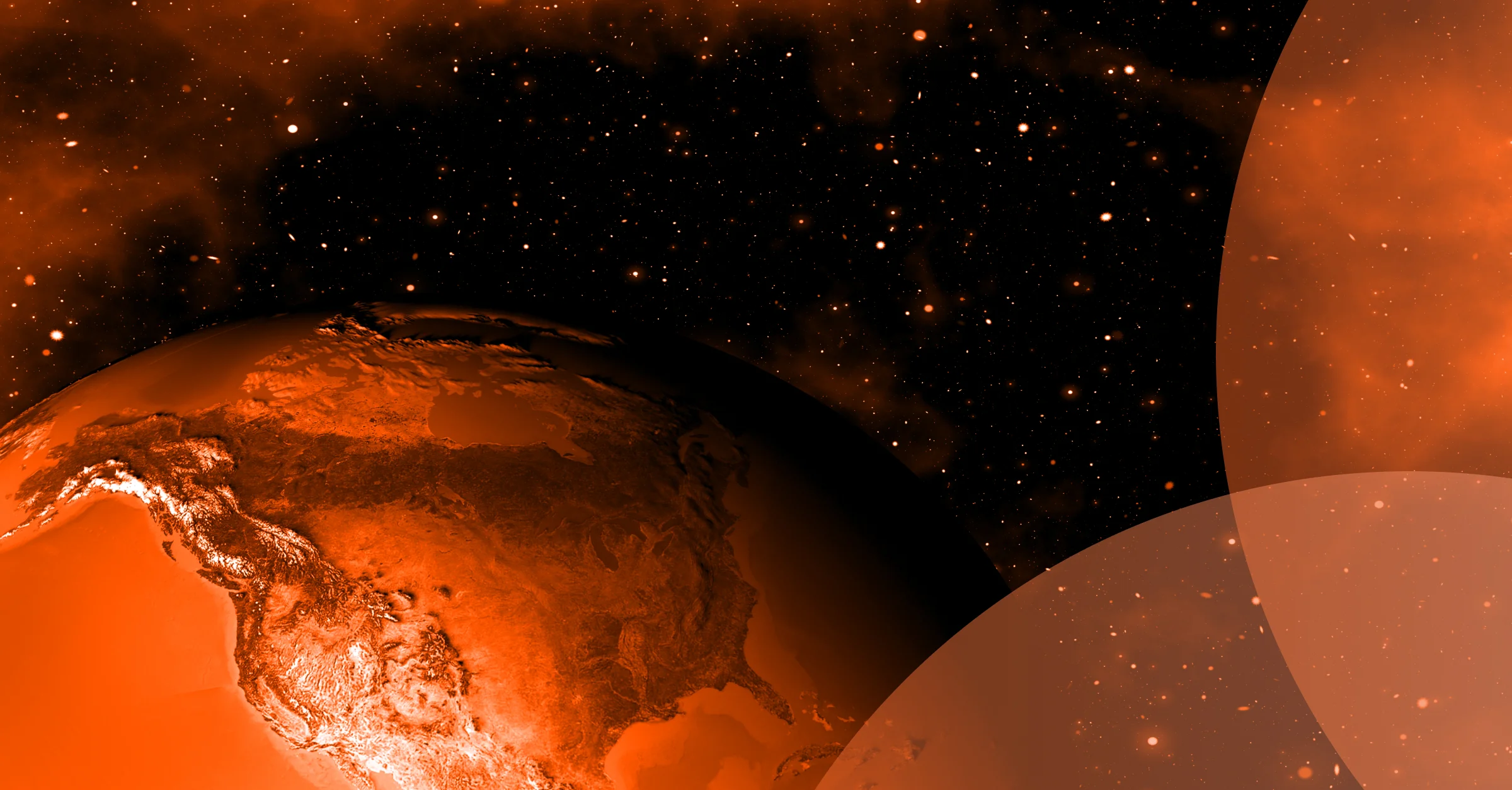 Space view of North America.