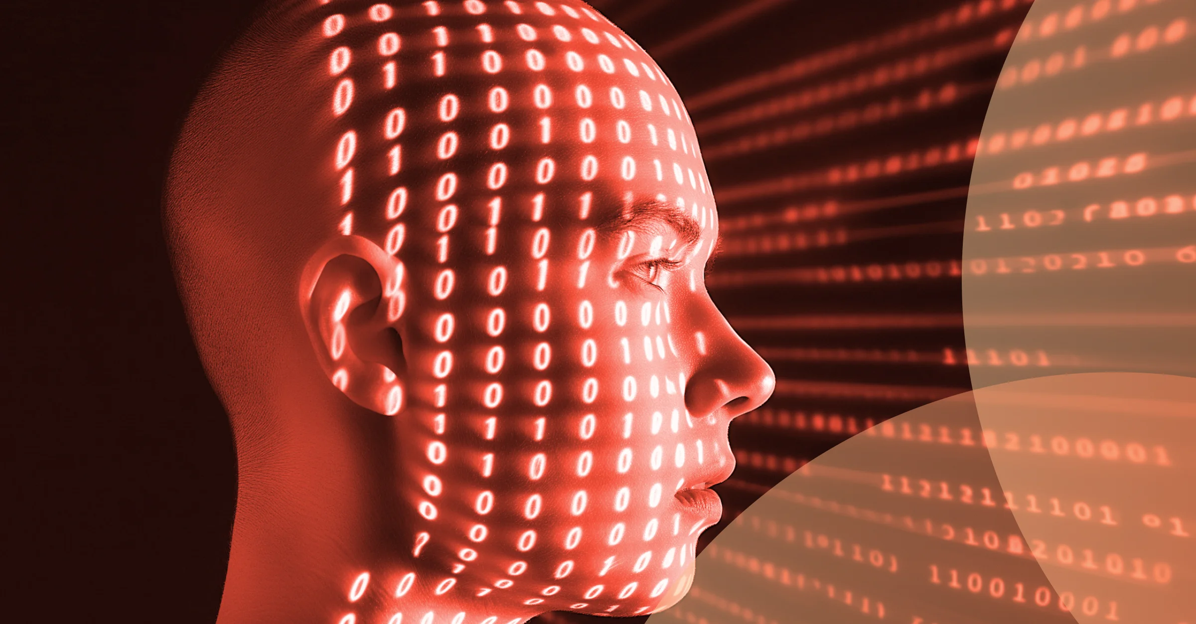 Human interacting with machine.